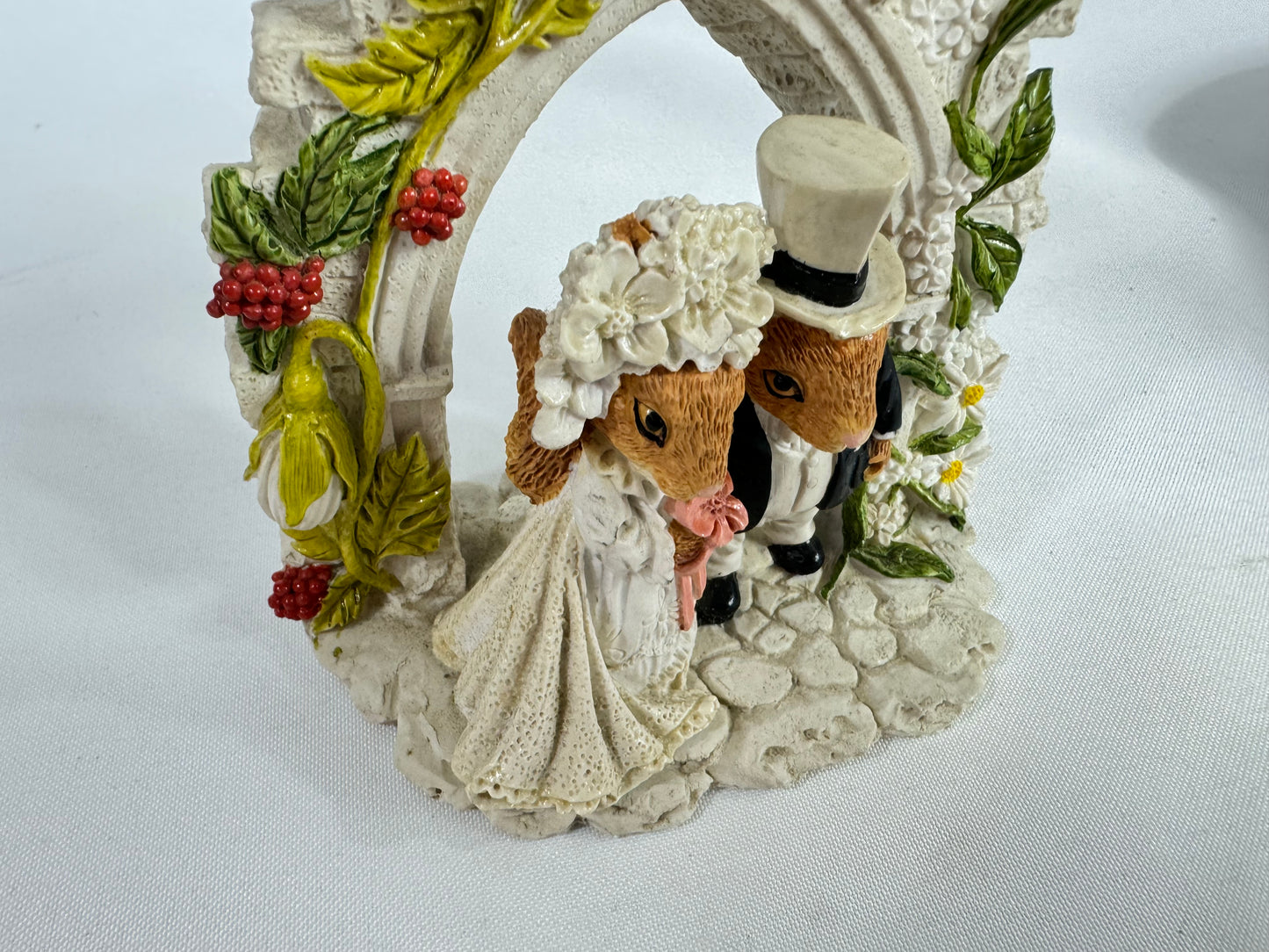 Leonardo Squirrel Wedding Day Just Married Ornament | Vintage Retro Quirky |