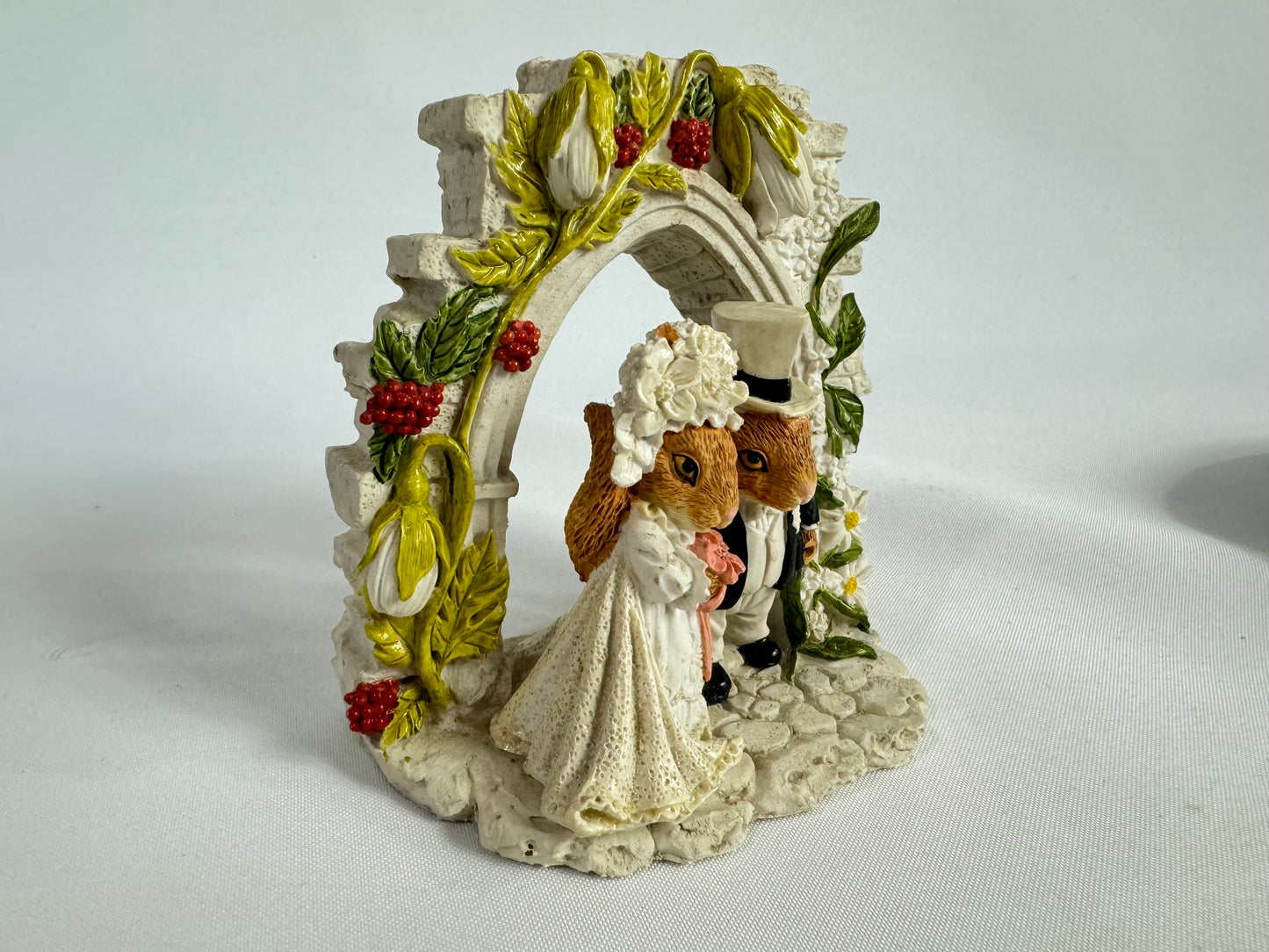 Leonardo Squirrel Wedding Day Just Married Ornament | Vintage Retro Quirky |