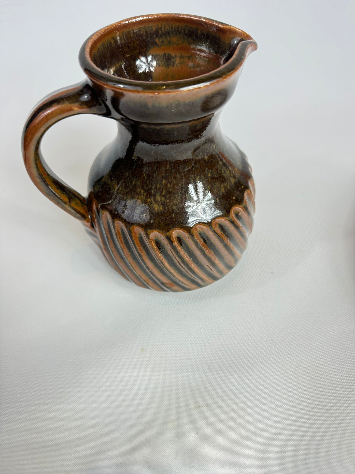 The Friars Brown Ceramic Jug | Studio Pottery | Prinknash England Earthenware |