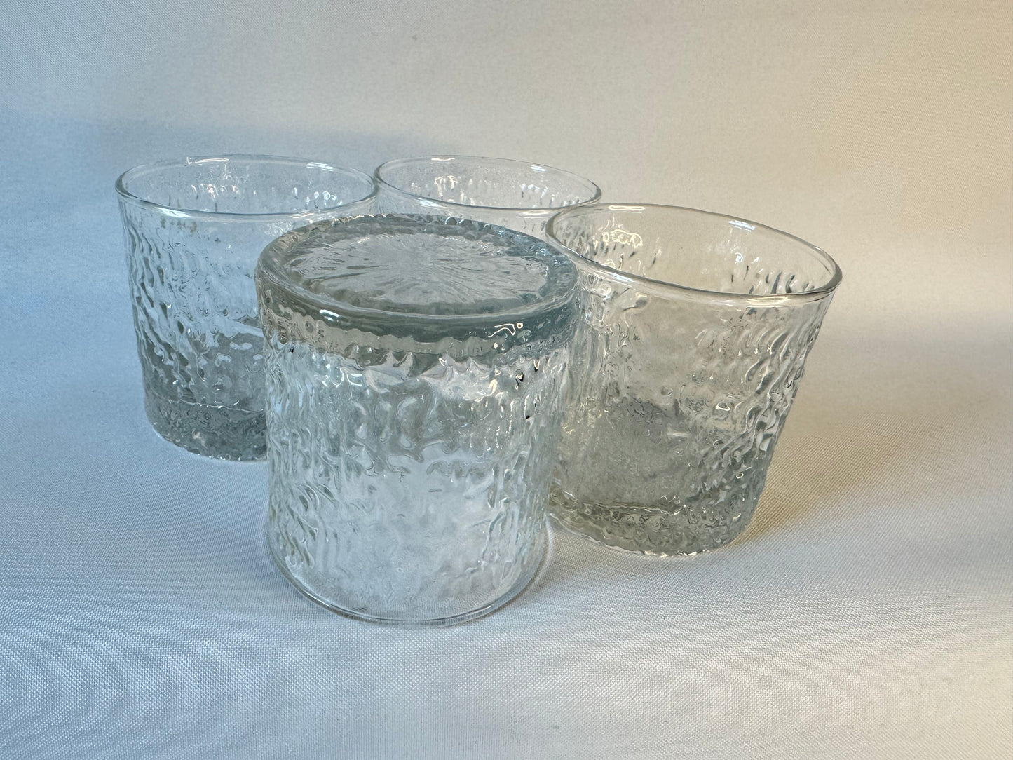 Ravenhead Bark Textured Tumbler/ Whiskey Glass | Set of 4 | Vintage Retro Quirky |