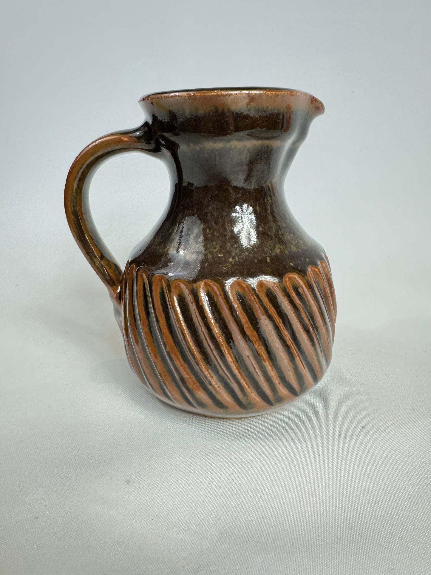 The Friars Brown Ceramic Jug | Studio Pottery | Prinknash England Earthenware |