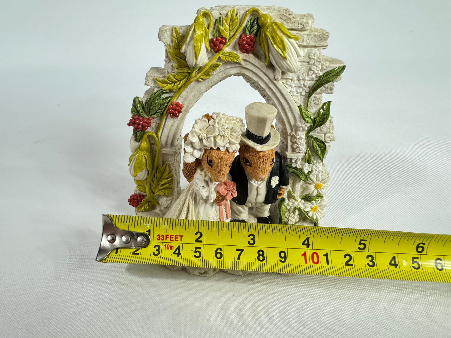 Leonardo Squirrel Wedding Day Just Married Ornament | Vintage Retro Quirky |