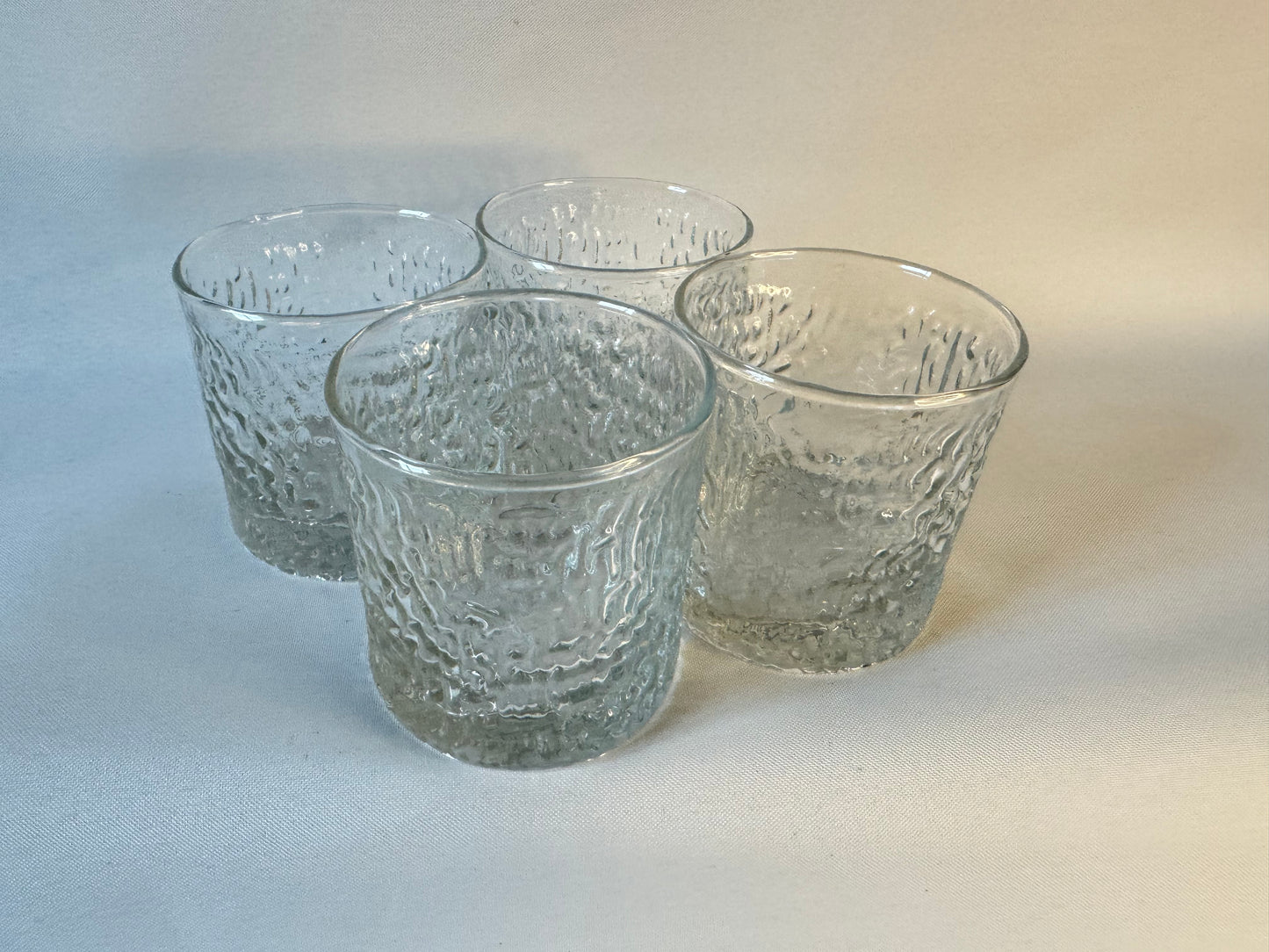 Ravenhead Bark Textured Tumbler/ Whiskey Glass | Set of 4 | Vintage Retro Quirky |