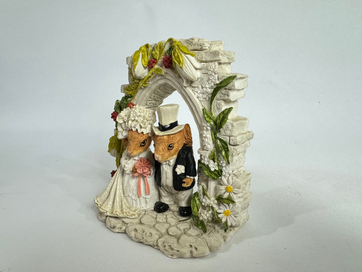 Leonardo Squirrel Wedding Day Just Married Ornament | Vintage Retro Quirky |