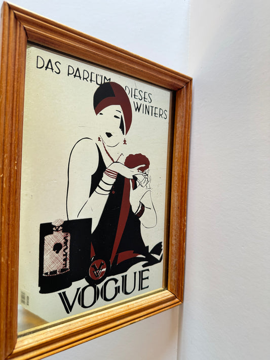 Vintage Vogue Art Print Mirror “Das Parfum Dieses Winters”