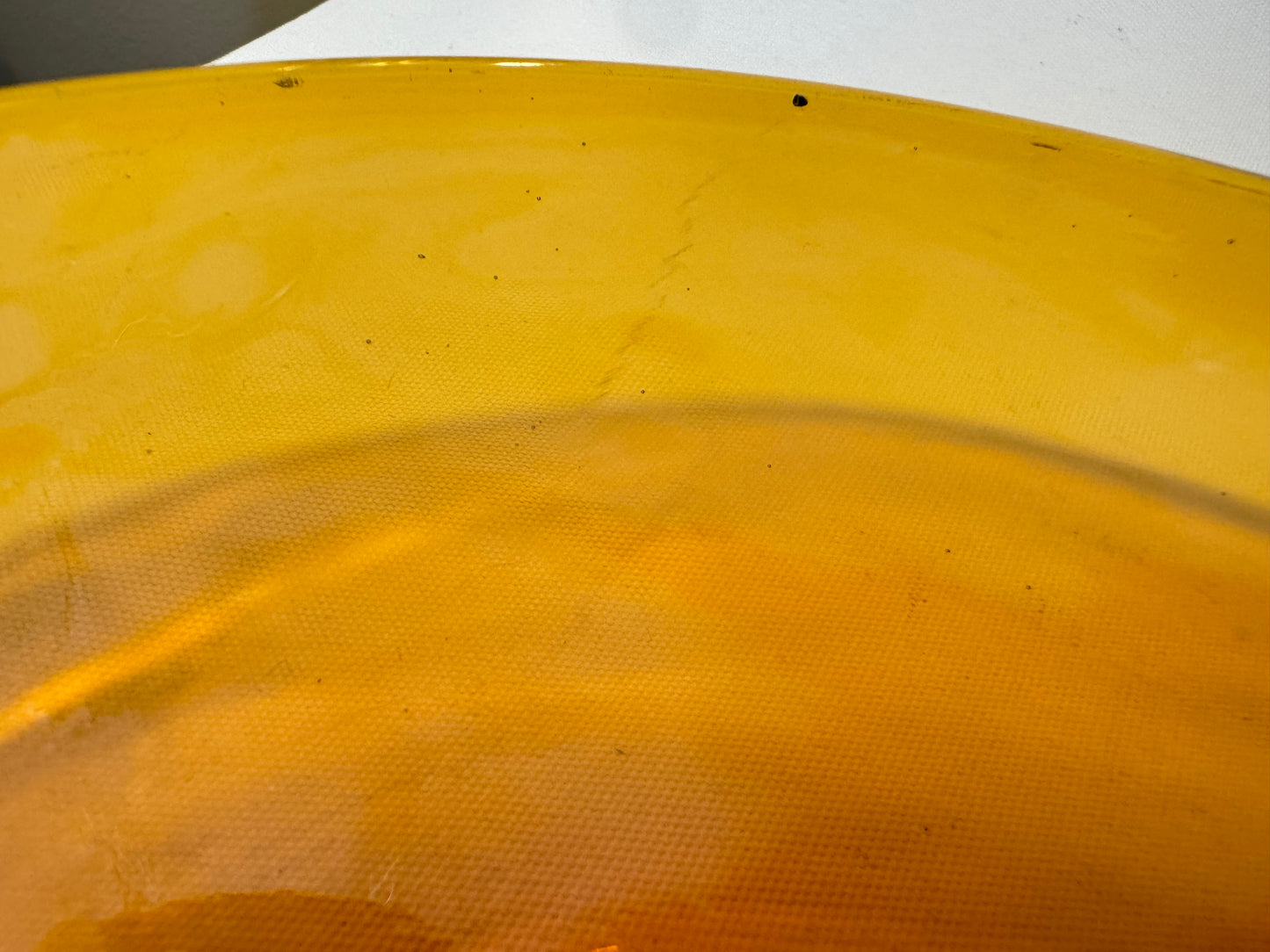 Amber Glass Platter 36cm | Duralex Spain 17 | Glass Serving Dish | Vintage Retro |