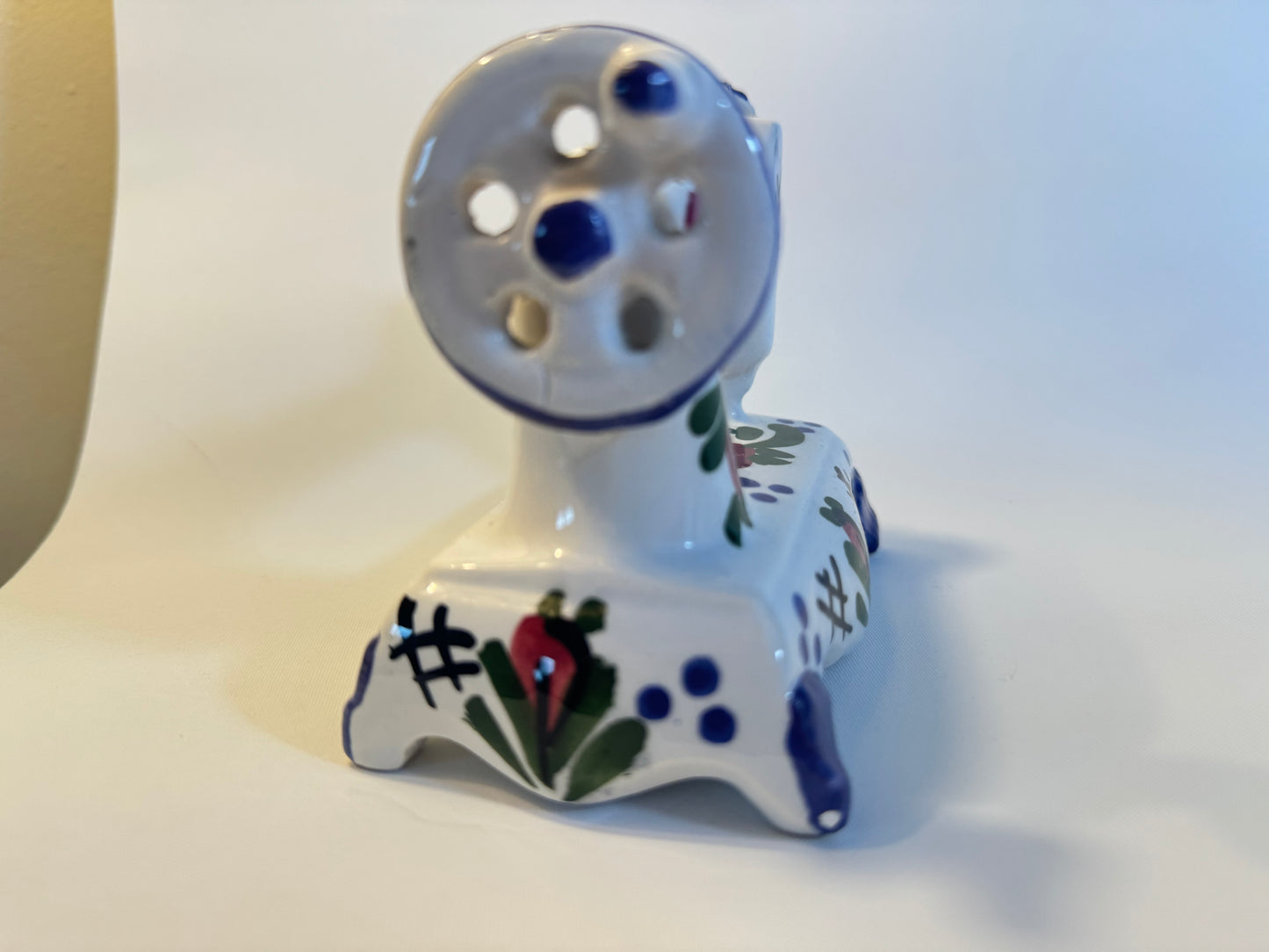 Small Ceramic Hand Painted Sewing Machine | Floral Pattern | Vintage Retro |