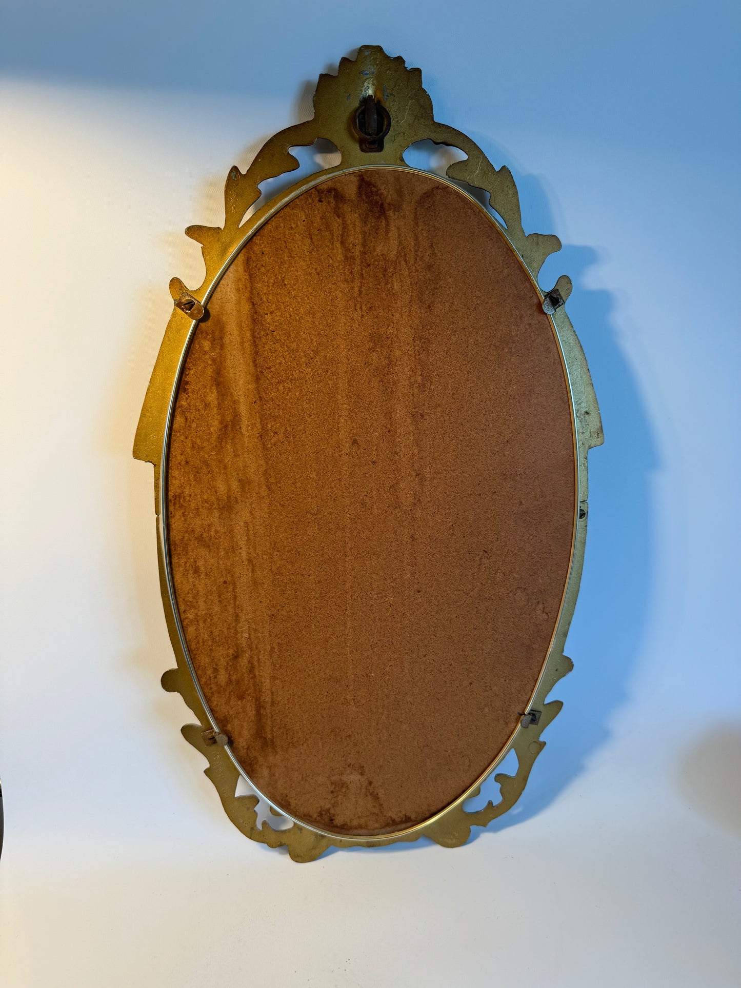 Ornate Gilt Brass Mirror | Made in England | Vintage Antique | Parisian |