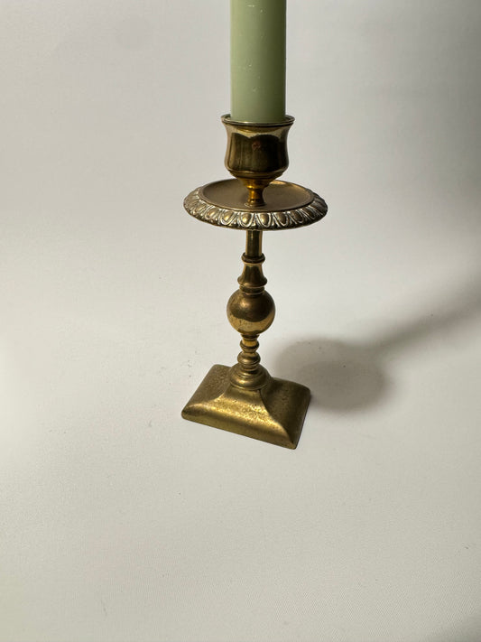 Brass Ornate Candlestick Holder | Vintage Antique |