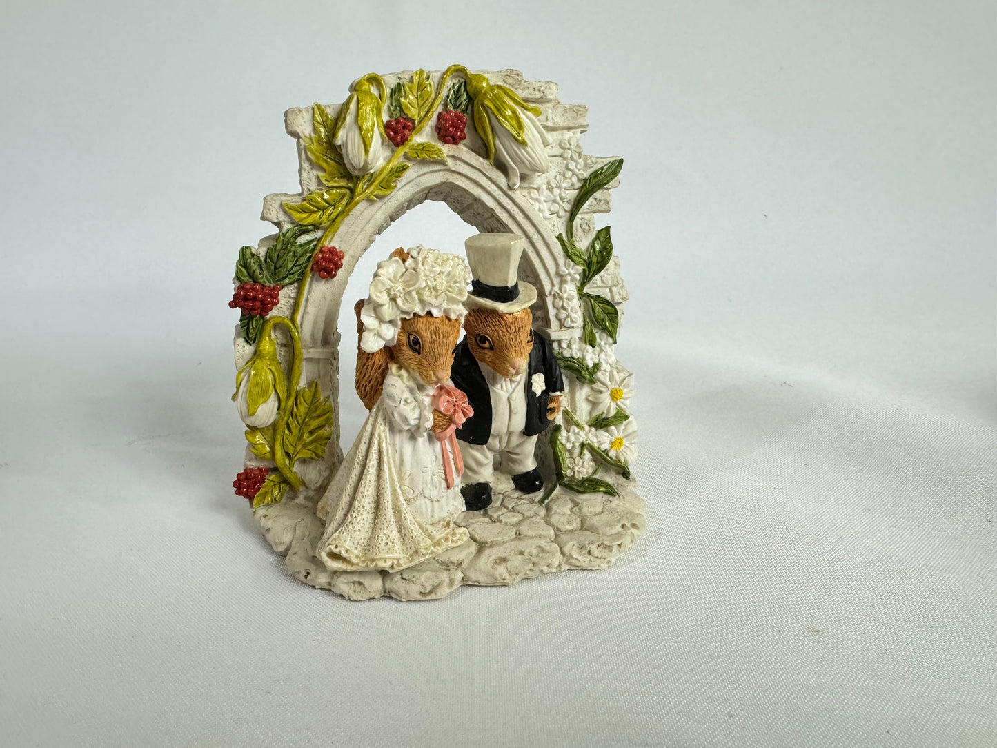 Leonardo Squirrel Wedding Day Just Married Ornament | Vintage Retro Quirky |