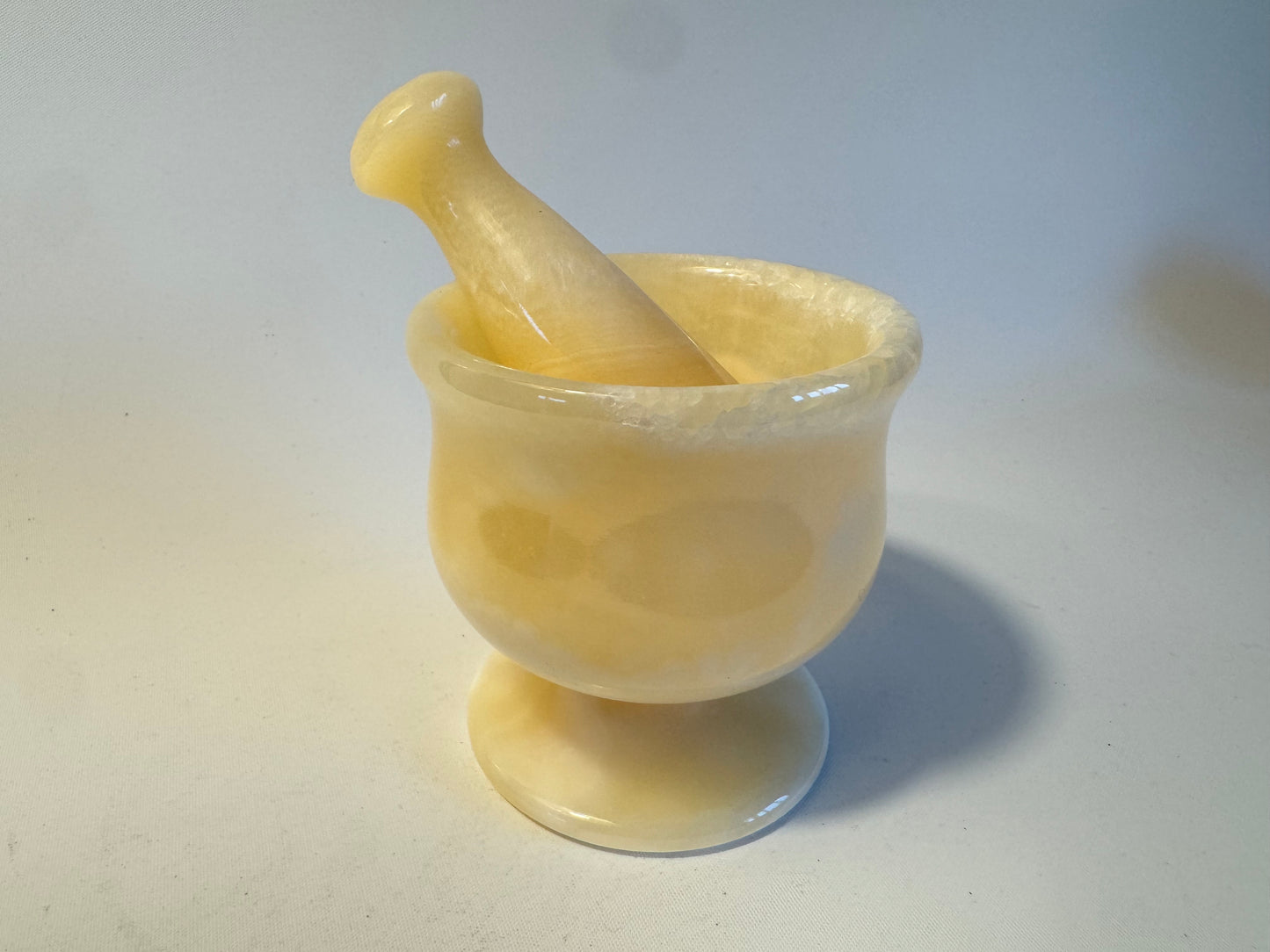 Alabaster Mortar & Pestle | Vintage Retro Kitchenware |